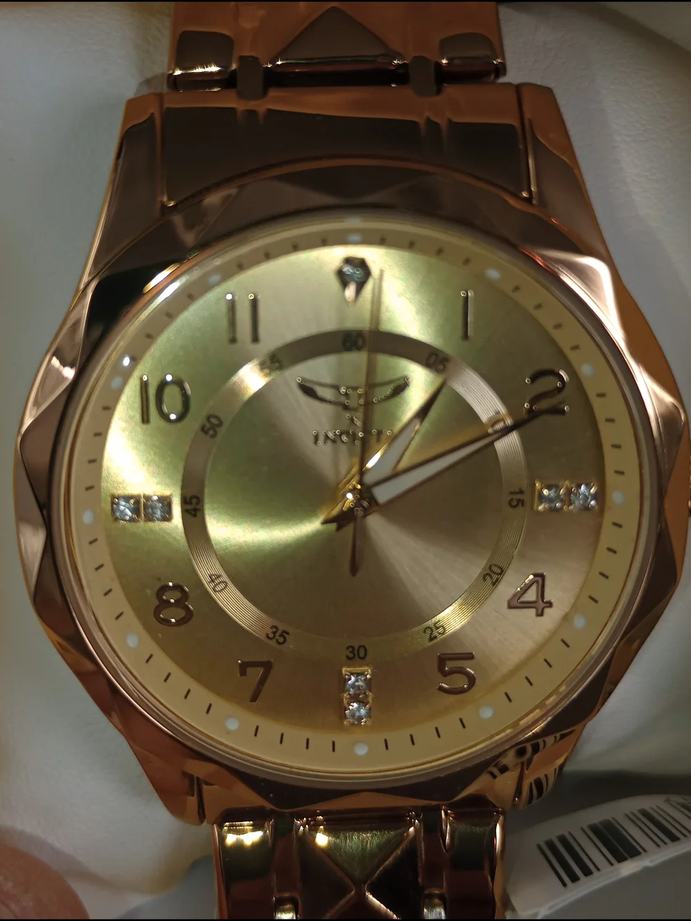 Invicta Gold Men's Stainless Steel Bracelet Watch